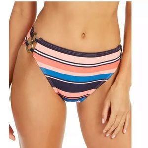 Michael Kors‎ Striped High Waist Swim Bottoms